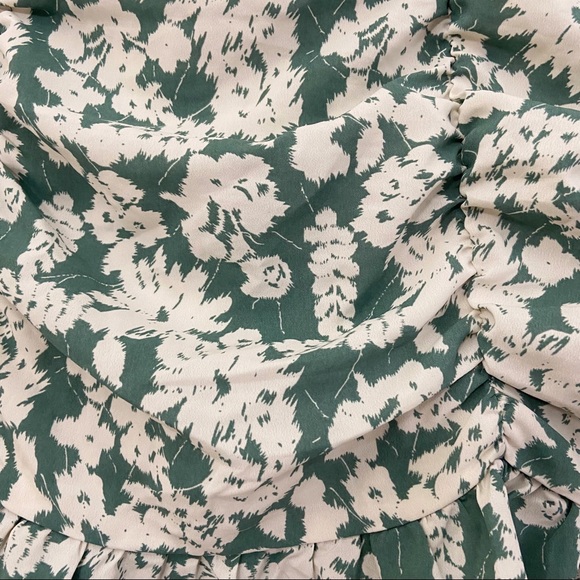 Lilyful Floral Skirt Green White - Picture 3 of 8